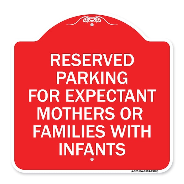 Signmission Reserved Parking for Expectant Mothers or Families with Infants, A-DES-RW-1818-23106 A-DES-RW-1818-23106 - main